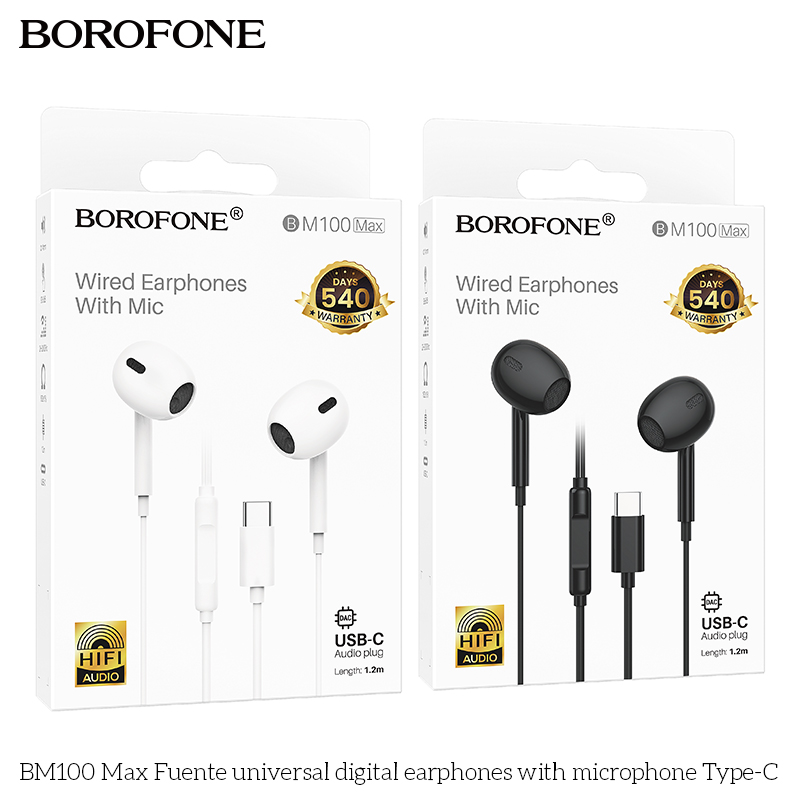 BOROFONE BM100 USB-C earphones with microphone NZ 7